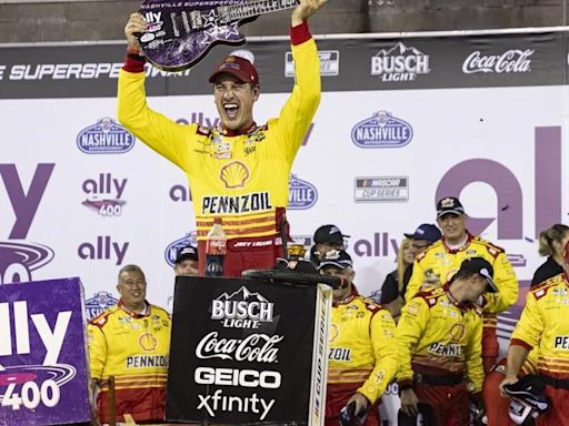 Joey Logano wins at Nashville in record 5th overtime for 1st NASCAR Cup Series victory of year