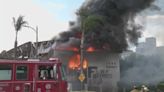 Fire engulfs office building in downtown Los Angeles