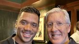 Russell Wilson flew to Seattle to surprise Pete Carroll