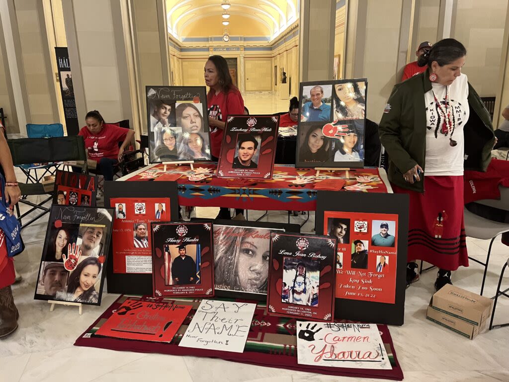 Dozens advocate at Oklahoma Capitol to bring awareness to missing and murdered Indigenous people