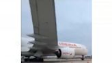 Aeropuerto de Pisco: inician investigación tras choque de avión de Ibería con poste de luz