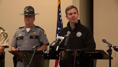 Gov. Andy Beshear spoke with law enforcement amid ongoing search for I-75 shooter