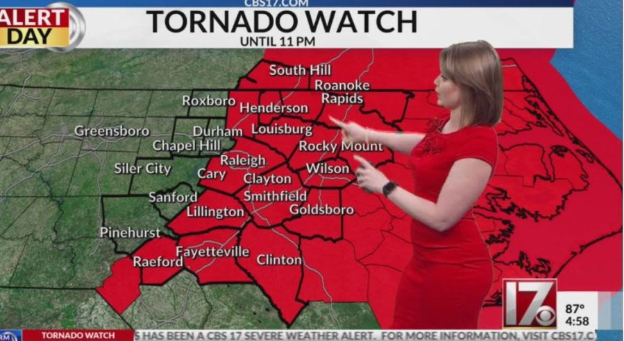 NC tornado watch canceled after severe thunderstorms hit