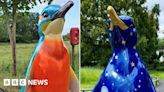 Worcester's new penguin sculptures vandalised