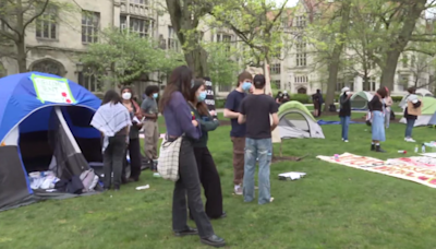 Pro-Palestinian tent encampment comes to University of Chicago
