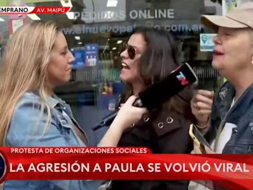 El violento momento que vivió la periodista de TN Paula Bernini durante un móvil en vivo: "Van a correr"