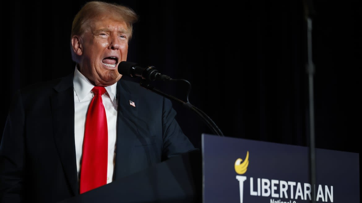 Trump Tries to Spin Disaster and Disqualification at Libertarian Convention