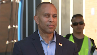 ‘My answer has not changed': Hakeem Jeffries says he's still behind President Biden in 2024 campaign