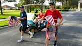 Immigrant honors military, first responders with Palm Bay neighborhood flag display