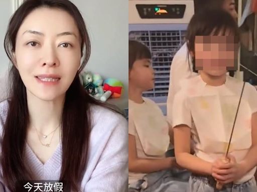 熊黛林分享一家BBQ影片 6歲女兒顏值超高母女勁似樣