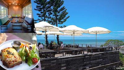宜蘭蘇澳景觀咖啡廳～放空看蔚藍海景好療癒，手作Pizza香Q好口感～
