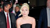 Lady Gaga Is Radiant As a Bridesmaid in a Luminous Pleated Champagne Gown