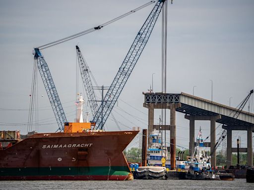 Baltimore’s Trapped Ships Start Departing as New Channel Opens