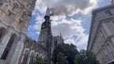 Spire of 1,000-year-old Rouen Cathedral catches fire