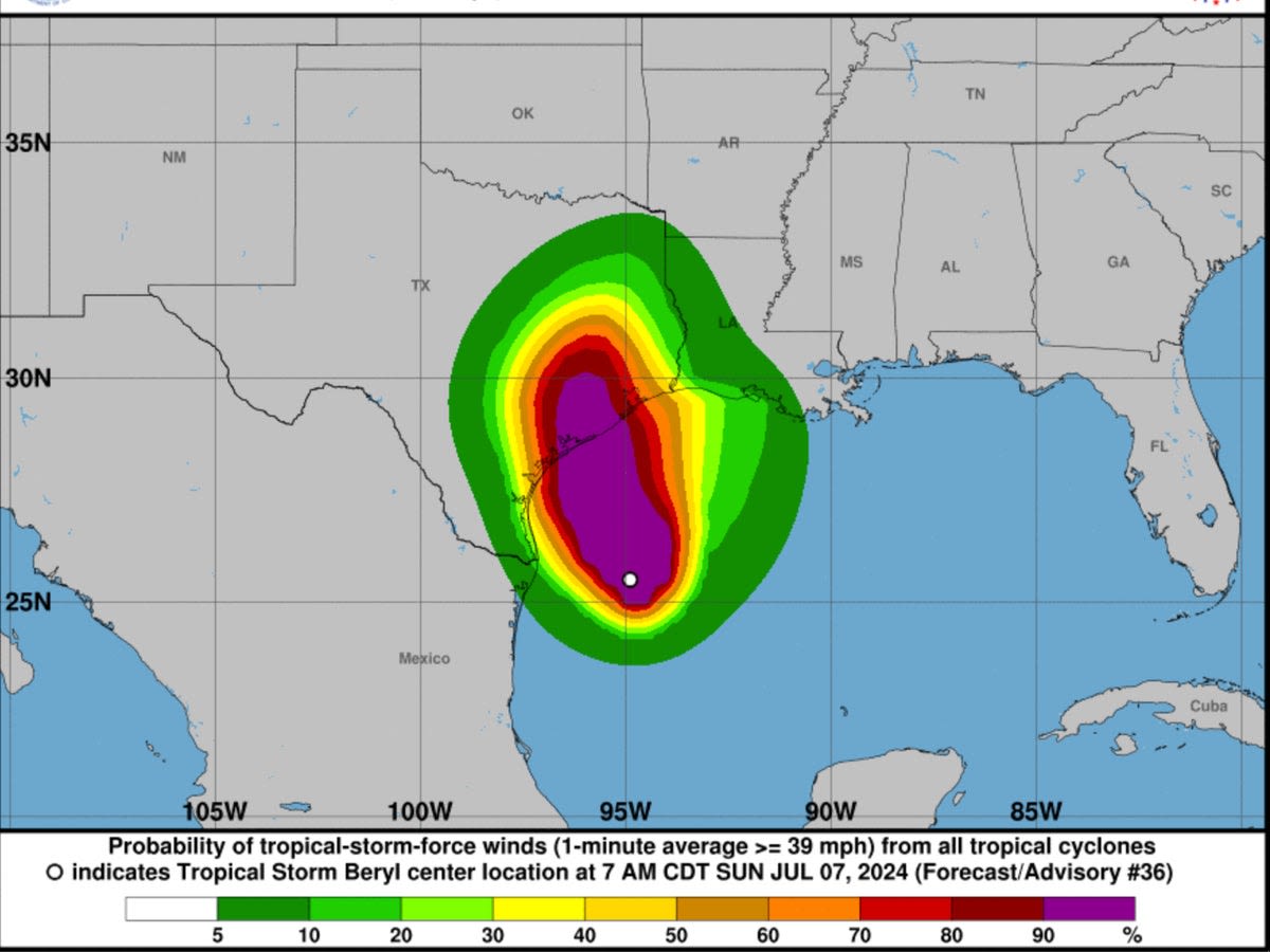 Beryl live updates: Texas braces for first hurricane to make landfall in US this season