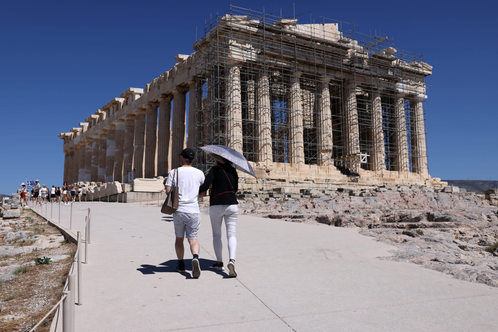 Greece shuts Acropolis again as extreme heat continues to bake country