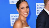Meghan Markle Stuns in Off-the-Shoulder Louis Vuitton Gown