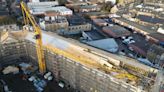 Crane collapses onto block of flats in Edinburgh