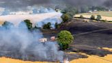 UK weather news – live: Heatwave fires ‘like the Blitz’ as dozens of homes destroyed