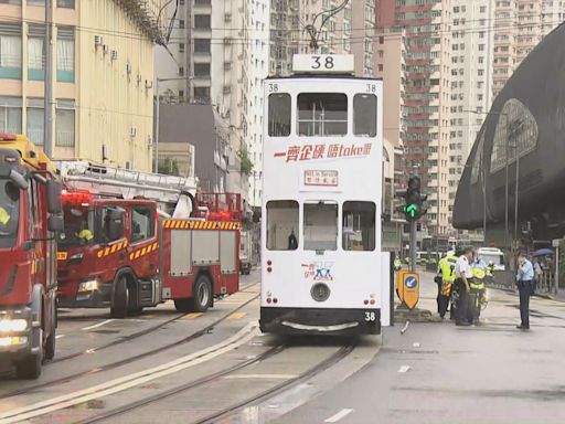 西環電車撞倒三人 三歲女童送院搶救不治