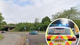Man taken to hospital and arrested following A35 crash