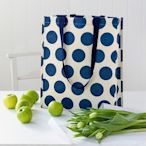 《Rex LONDON》環保購物袋(藍點) | 購物袋 環保袋 收納袋 手提袋