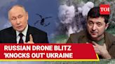 Putin's Attack Drones Wreak Havoc In Kyiv, Zhytomyr, & Chernihiv; Russian Military Airfield 'Hit'