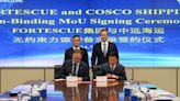 COSCO Shipping and Fortescue form partnership