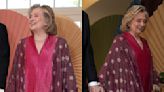 Hillary Clinton Wears Kimono-like Caftan for Japanese State Dinner at the White House