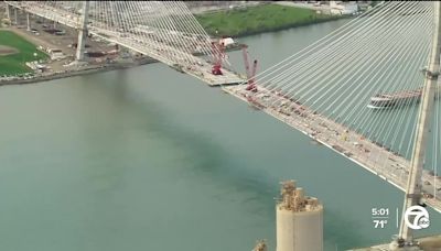 VIDEO: Final steps begin to connect Gordie Howe International Bridge with only 85 feet between sides