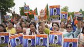 Delhi: BJP leaders, workers protest against AAP government over electricity price hike