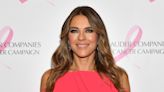 Elizabeth Hurley is a Brunette Barbie in Monochromatic Pink Ensemble