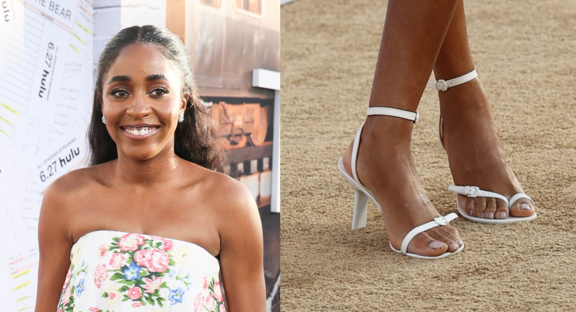 Ayo Edebiri Blooms in ‘Petal’ Loewe Sandals at ‘The Bear’ Season Three Premiere in Los Angeles