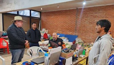 Deputado Sergio Peres visita espaço de arrecadação e distribuição de donativos em Porto Alegre