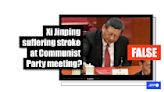 Old photo falsely shared as China's Xi 'having stroke' at party meeting