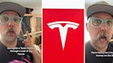 TikToker spins elaborate tow truck-Tesla conspiracy after car crashes into his house