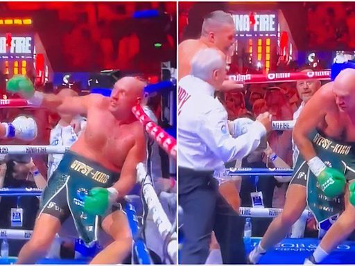 Footage shows referee did incredible job to save Tyson Fury from being brutally knocked out cold