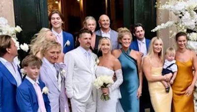 Rod Stewart's sweet moment at son's wedding as Liam's sister sings first dance