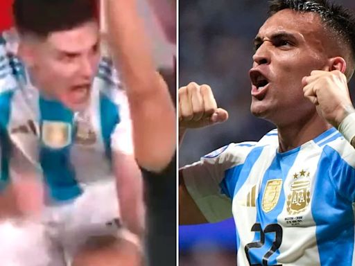 La reacción de Julián Álvarez en el gol de Lautaro Martínez que se hizo viral y la respuesta de Scaloni sobre su convivencia en la Selección