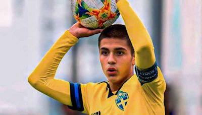 Matteo Pérez Vinlof, con Suecia perdió 2-1 ante Dinamarca