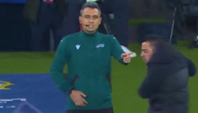 Xavi protagonizó una rabieta contra el PSG y se fue expulsado