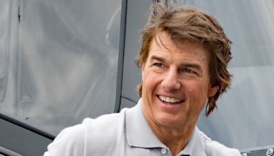 Tom Cruise Is All Smiles While Grabbing a Helicopter Ride in London