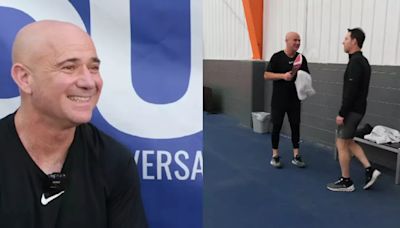 Andre Agassi Serves Up Some Serious Inspiration, Shows Off His Pickleball Skills Against Youngsters: WATCH