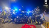 Dos heridos graves tras un choque frontal provocado por un kamikaze en la M-40 de Madrid