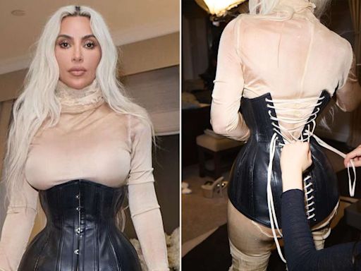 Kim Kardashian's Waist-Snatching 2024 Met Gala Corset Sparked Controversy. 2 Days Later, She Did It Again