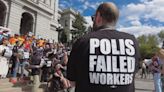 Construction workers protest after Gov. Jared Polis vetoes wage theft bill