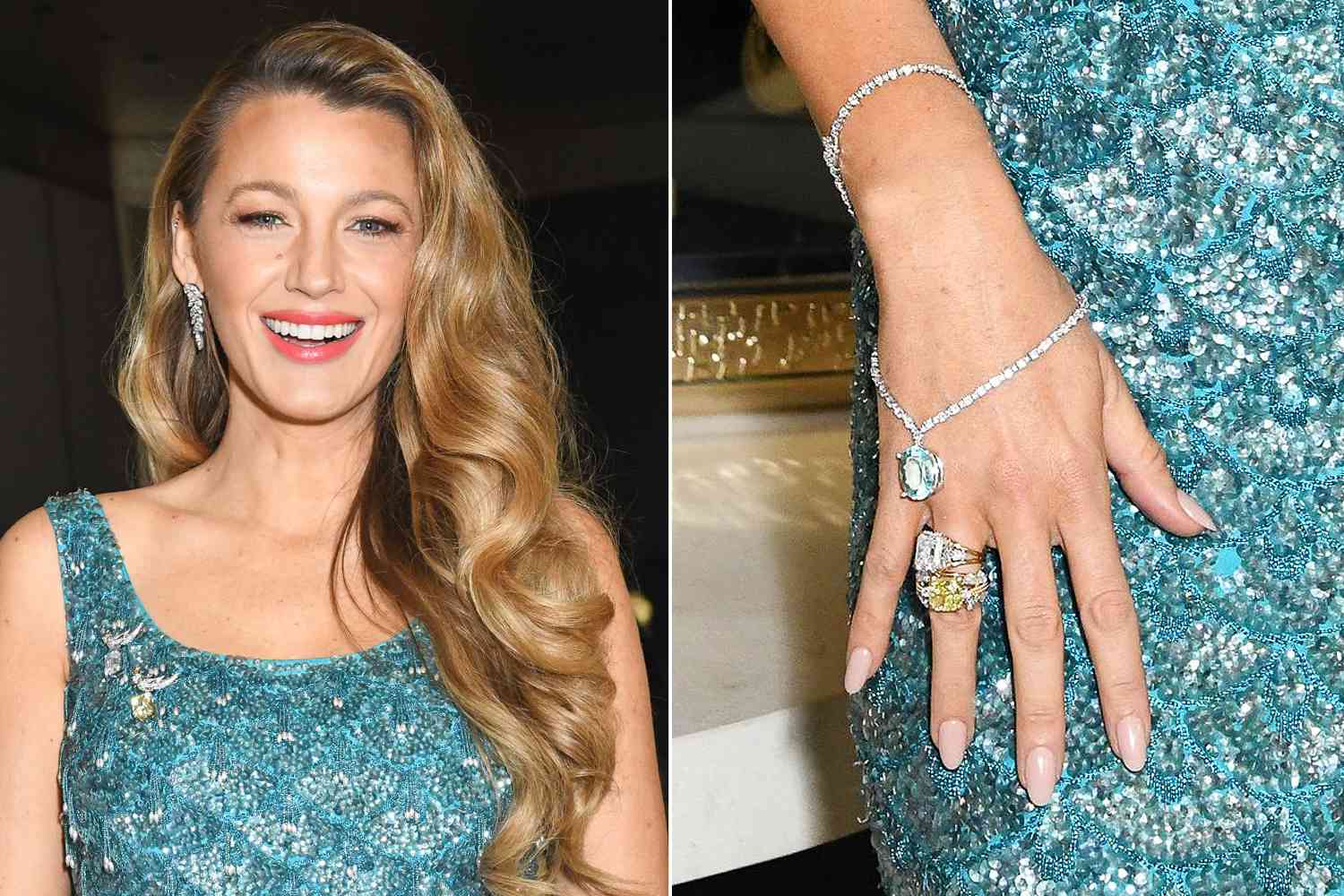 Blake Lively Dazzles in 50+ Carats of Tiffany & Co. Diamonds — Including a 12-Carat Necklace Worn on Her Hand!