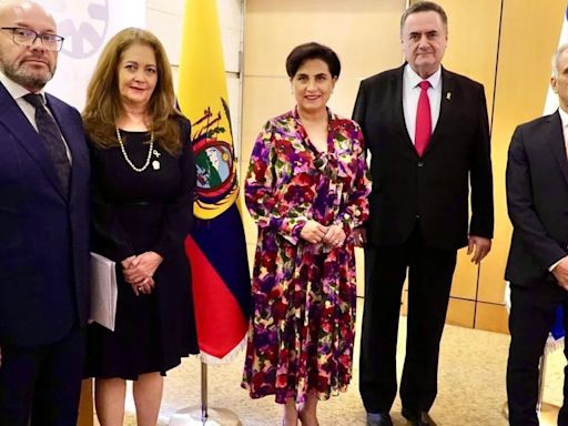 La canciller de Ecuador viajó a Israel en medio de la pugna de Daniel Noboa con la vicepresidenta