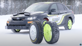 Even the Best Street-Legal Snow Tires Are No Match for Studded WRC Rally Tires