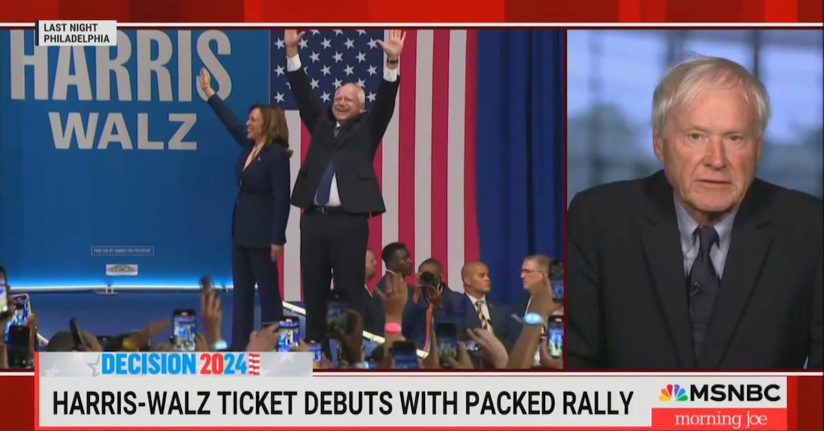 ‘She Was John Wayne Last Night!’ Chris Matthews Bursts on MSNBC with Praise for Kamala Harris Philadelphia Rally